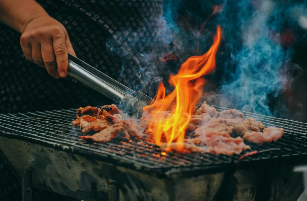 Photographie de nourritures barbecus grille